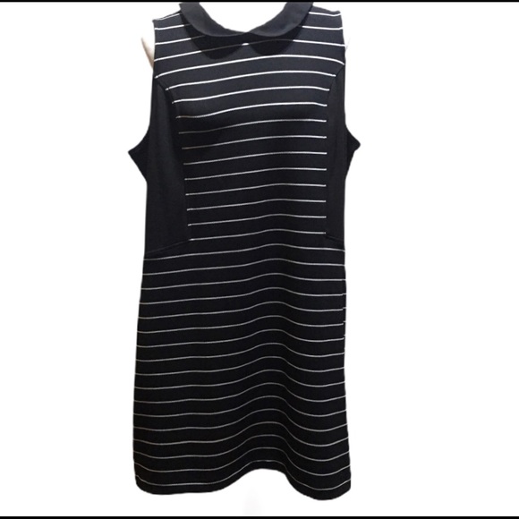Elle Dresses & Skirts - Elle Black White Striped Dress.